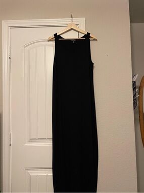 Eileen Fisher Black Sleeveless Maxi Dress